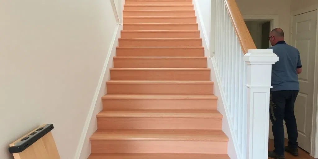 Traprenovatie in Helmond met moderne materialen.