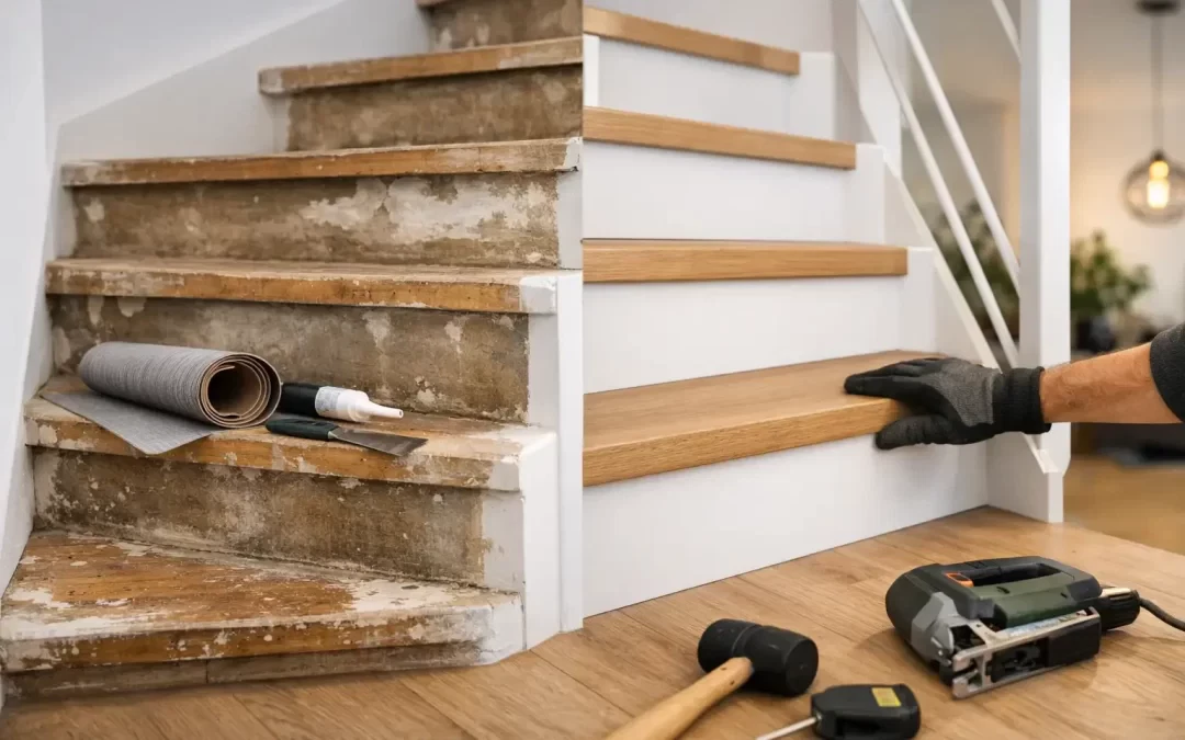 Open trap renoveren zonder breekwerk