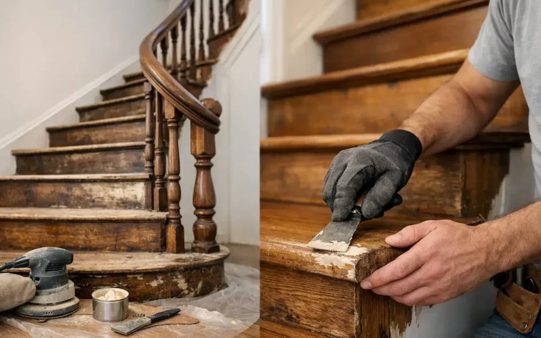 Oude houten trap herstellen zonder miskoop